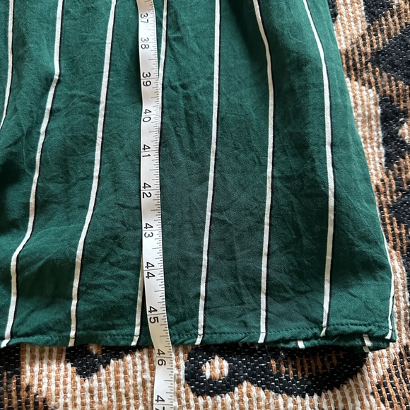 H&M Maxi Dress Front Button Up Green size 12 Women - Picture 11 of 11